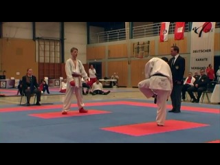 Karate dm 2011 (dkv) kumite 60kg a heimann vs t dannheimer flv