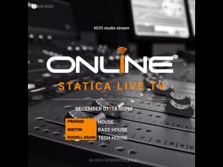 Statica live tv #035 studio stream | profaid | nikitin | russell grand