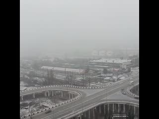 Снежная гроза в туапсе, краснодарский край 1 марта 2019