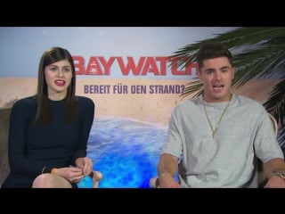 Baywatch zac efron alexandra daddario boyfriend love couple beach spricht deutsch