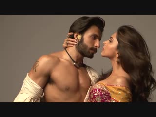 Deepika padukone and ranveer singh photoshoot for ram leela posters