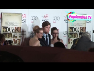 Kristen stewart garrett hedlund with amy adams fashion sense at the road screening in hollwood