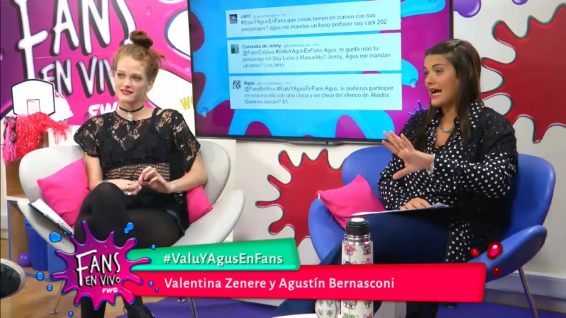 Fans en vivo (valentina zenere y agustin bernasconi)