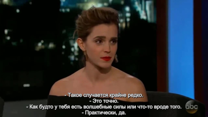 Эмма на шоу джимми киммела (2017)