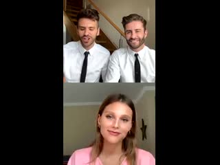 Andy mc dougall y pelayo díaz y valentina zenere en entrevista via instagram live