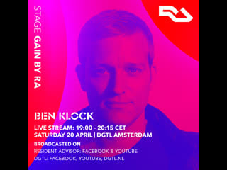 Ra live ben klock (house set) at dgtl amsterdam 2019