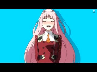 Девушка из аниме darling in the franxx ep 5 прыгает на rgb фоне живые обои для wallpaper engine