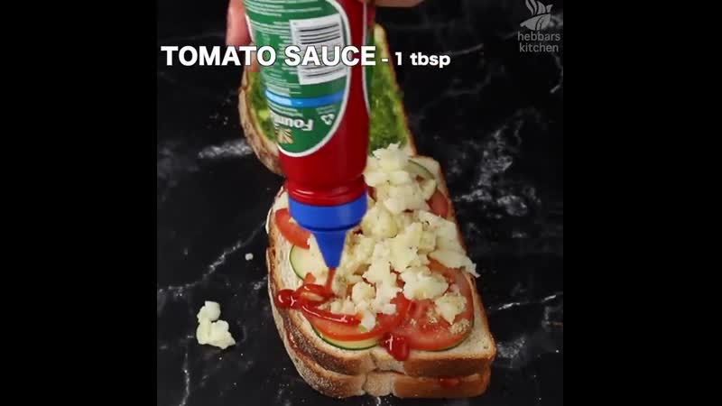 Grilled cheese pizza sandwich recipe in kadai