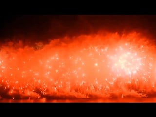 Copacabana beach in rio de janeiro brazil new year fireworks 2017
