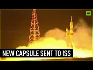 Russia launches soyuz ms 23 to replace damaged capsule at iss