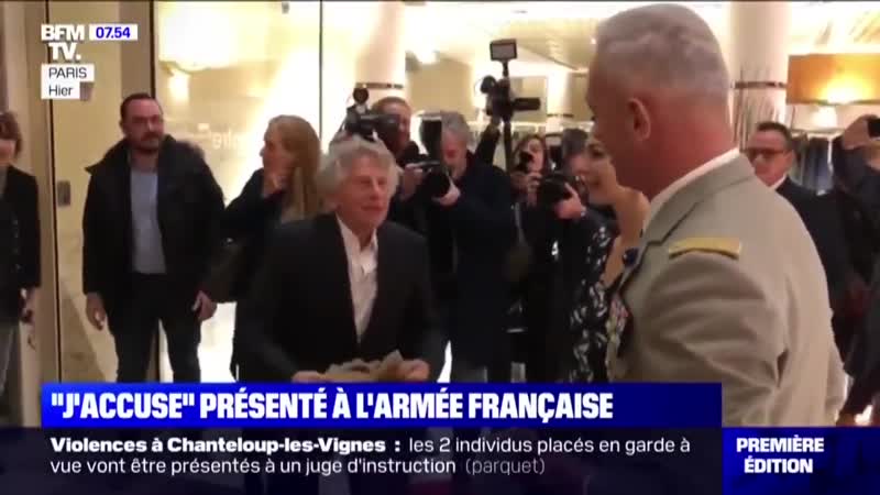 J'accuse le prochain film de roman polanski avec jean dujardin projeté à l'école militaire