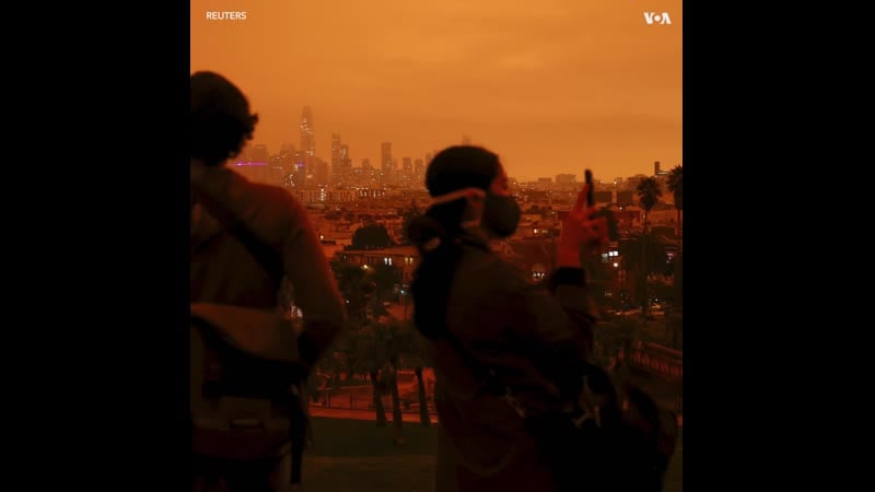 Красное небо над сан франциско