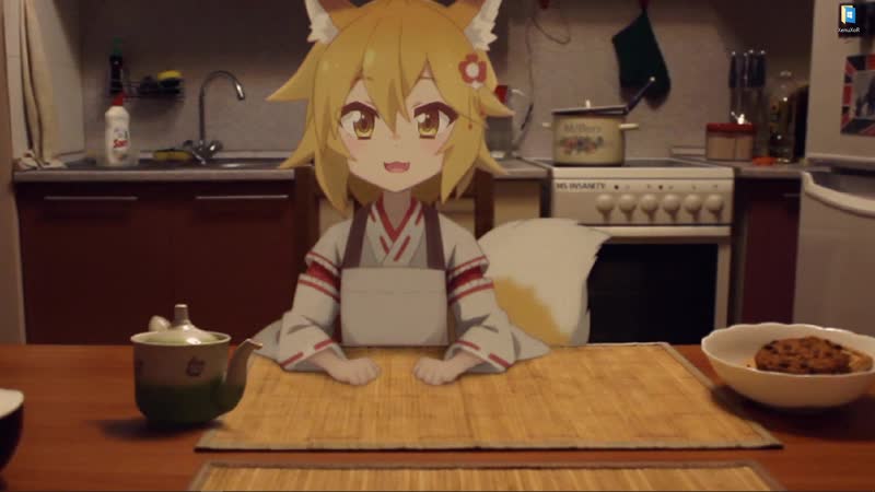 Аниме лиса сэнко сан будет бесконечно наливать вам чай живые обои для wallpaper engine