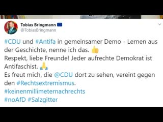 Tim kellner endzeit! cdu und antifa vereint!