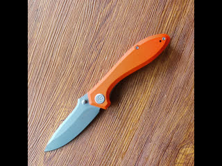 Spring big discount kubey ku314h folding knife aus 10 steel orange g10 handle