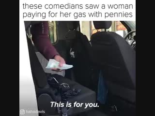 We're comedians we have to take care of each other