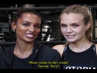 W magazine in & out with josephine skriver and jasmine tookes (rus sub)