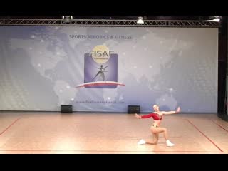 Fisaf int european sports aerobics fitness championships 2019 adult women final lilli kaiser (ger)