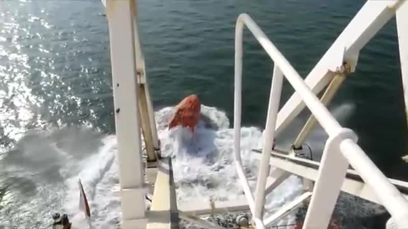 Freefall lifeboat drill