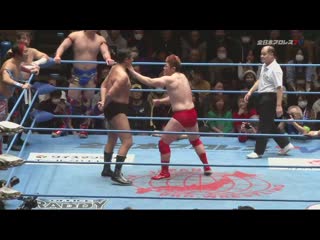 Jun akiyama, manabu nakanishi, osamu nishimura & yutaka yoshie vs dan tamura, ryouji sai, tajiri & yoshitatsu