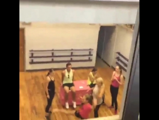 Maddie (in the pink tshirt) & kendall (in yellow)