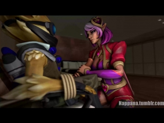 Skye makes pip's cock happy paladins sex, hentai, porn