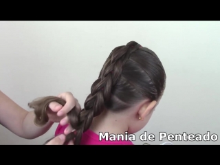 Penteado infantil trança 3d passo à passo