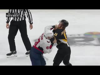 Tom wilson drops the gloves for tilt with trent frederic in his second fight of the game (720p)