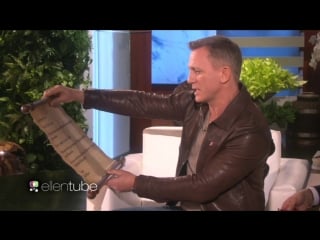 Daniel craig gives ellen degeneres his $7,500 bond watch and urges her to become the first female 007 read more