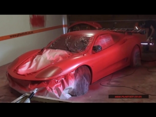 Plastidip an entire ferrari 360 modena gloss red by plasticit