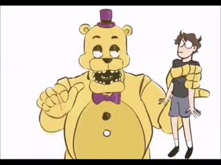 Hot food but it's fredbear instead of michael