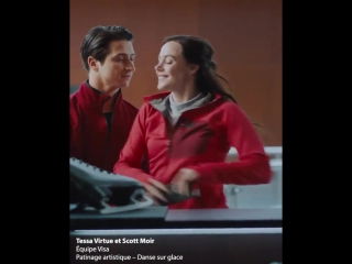 Visa you’re still on the move, we’re still with you tessa virtue and scott moir #pyeongchang2018