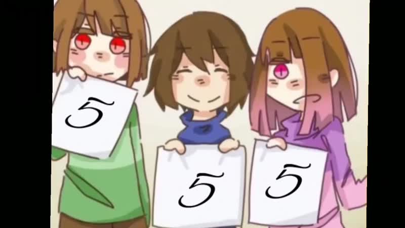 Топ 5 меме андертейл фриск❤ чара🖤 бетти💗 mp4