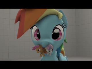 Rainbow dash vore 3 (sfm pony vore)