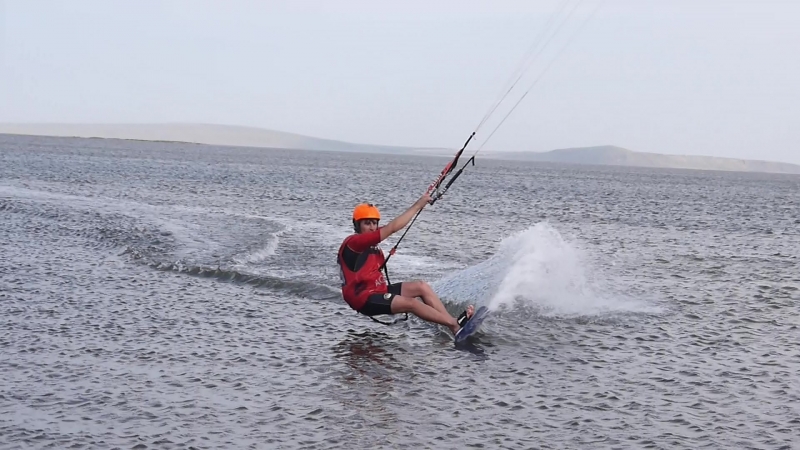 Прыжок с переводом кайта