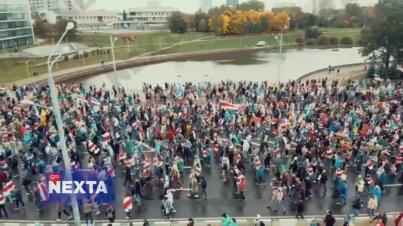 Число участников марша в минске превысило 100 тысяч человек