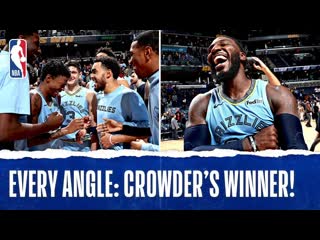 Jae crowder drills the buzzer beater to beat the nets in ot! | october 27, 2019 | nba season 2019 20