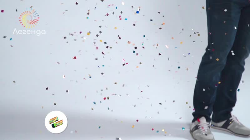 А0212 пружинная хлопушка 11см с фольгированным конфетти