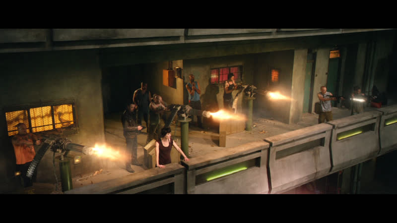 Сцена с пулемётами в фильме "судья дредд" (2012) карл урбан, лина хиди, оливия тирлби (1080p)