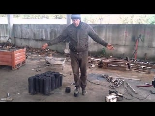 Брикеты в домашних условиях проверка на прочность coal briquette test of strength