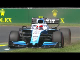 Fp1 kubica goes off roading for williams