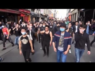 Scenes of unrest on the streets of paris