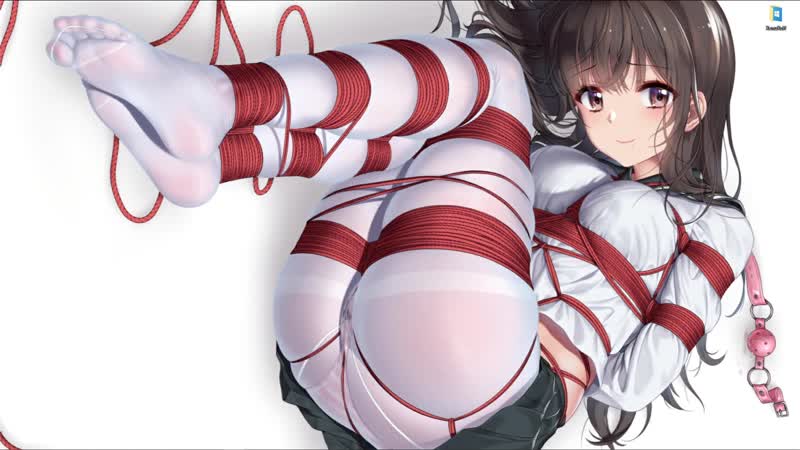 Шибари связанная девушка в белых колготках живые обои для wallpaper engine