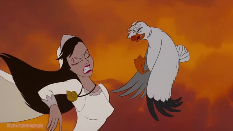 Ариэль становится русалкой, а ванесса превращается в урсулу русалочка (1989) год