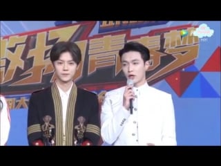 170504 luhan & lay @ cctv flowers in may gala interview cut