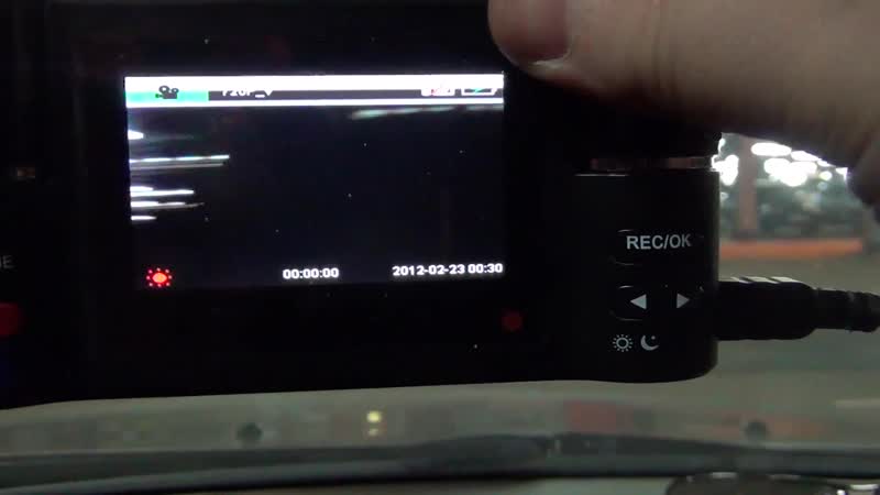 Крепление авторегистратора в салоне