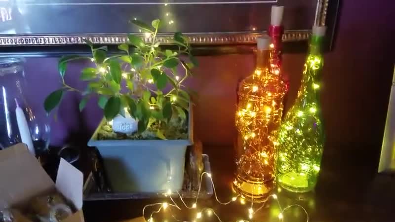 Светодиодная бутылка