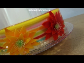 How to make a gelatin art cake