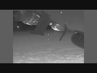 Американский ep 3 был перехвачен российским су 27 над чёрным морем