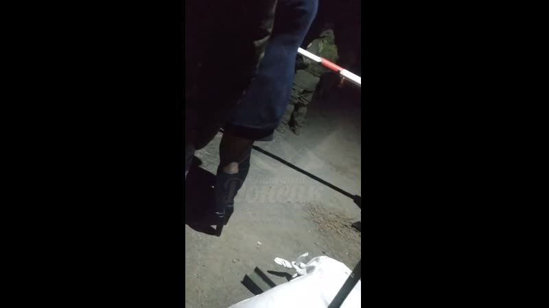 В старобешево поставили блокпост